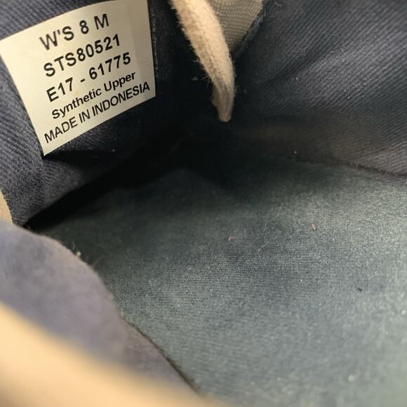 Sperry Top Sider Glitter Covered Sneakers Size 8 Womens Gold Slip On Canvas - Picture 8 of 8